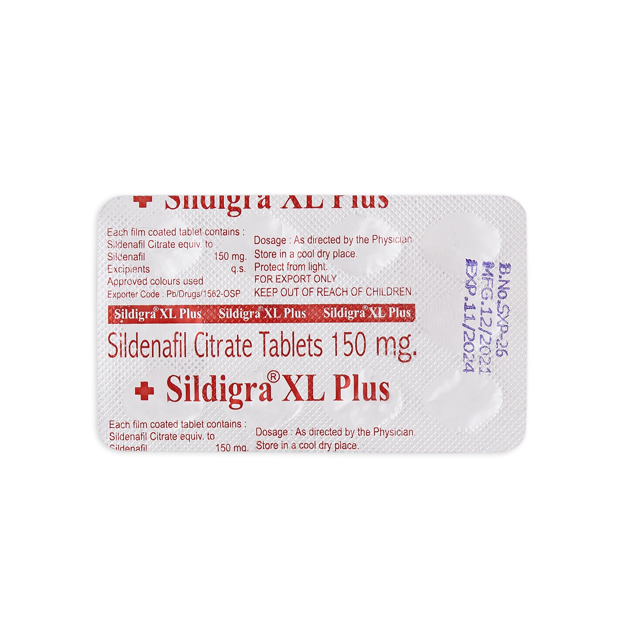 Sildigra XL Plus 150 mg